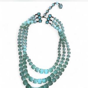 Elegant Blue Beaded Necklace
